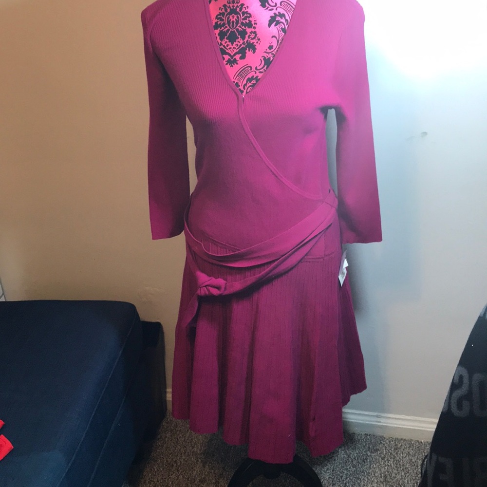 Ralph Lauren pink sweater dress large